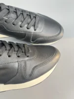 Men’s Minimalist Genuine Leather Sneakers – Waterproof Thick Sole Lace-Up Casual Shoes 3