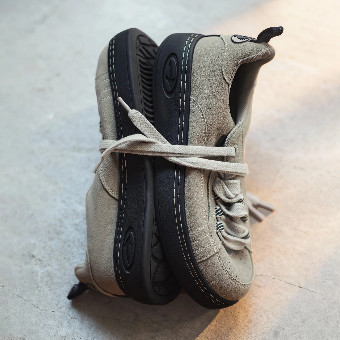 Apex™ Mens Grey Chunky Platform Sneakers - Retro Height-Increasing Shoes 4