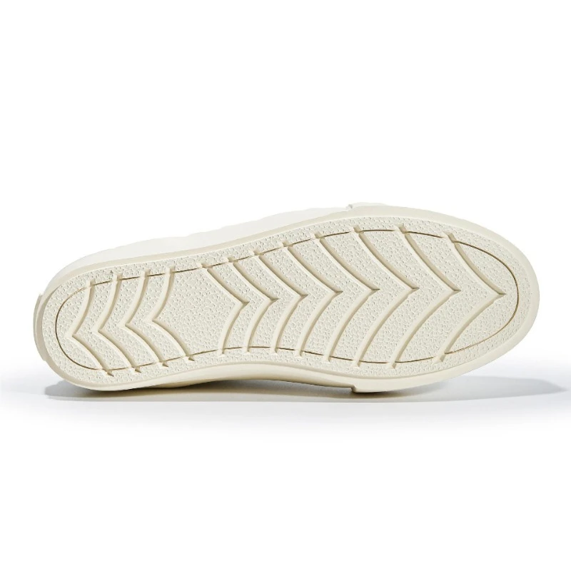 Men’s White Genuine Leather Platform Sneakers – Thick-Soled Low-Top Casual Shoes 6