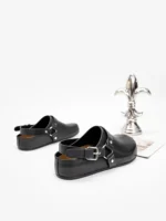 UNITYPUREMAX™ Vintage Genuine Leather Flat Sandals – Women’s Buckle Strap Slip-On 5