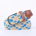 Unisex Woven Elastic Canvas Belt | Casual Braided Stretch Jeans Belt | UNITYPUREMAX™ 63