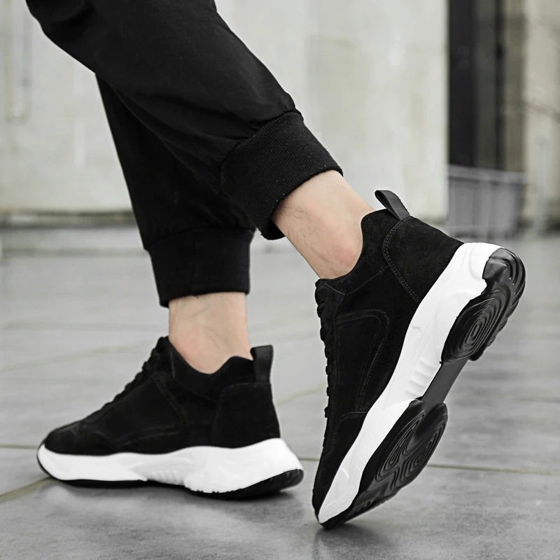 UNITYPUREMAX™ Men’s 8cm Height-Increasing High-Top Board Sneakers – Sports Leisure Shoes 5