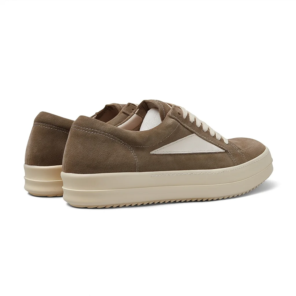 UNITYPUREMAX™ Low-Top Men’s Brown Suede Sneakers – Casual Platform Walking Shoes