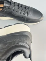 Men’s Minimalist Genuine Leather Sneakers – Waterproof Thick Sole Lace-Up Casual Shoes 4