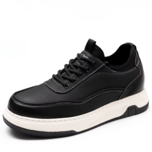 UNITYPUREMAX™ Men’s 6cm Height-Increasing Board Sneakers – Genuine Cow Leather Casual Shoes