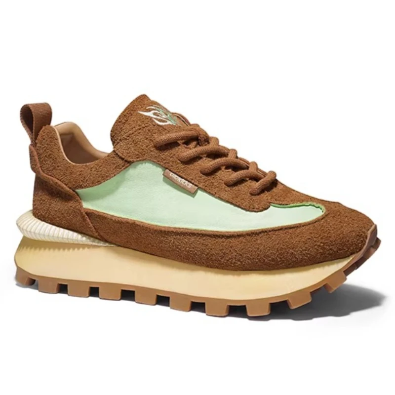UNITYPUREMAX™ Men’s High-End Genuine Leather Height-Increasing Sneakers – Pleated Thick-Sole Casual Shoes 2