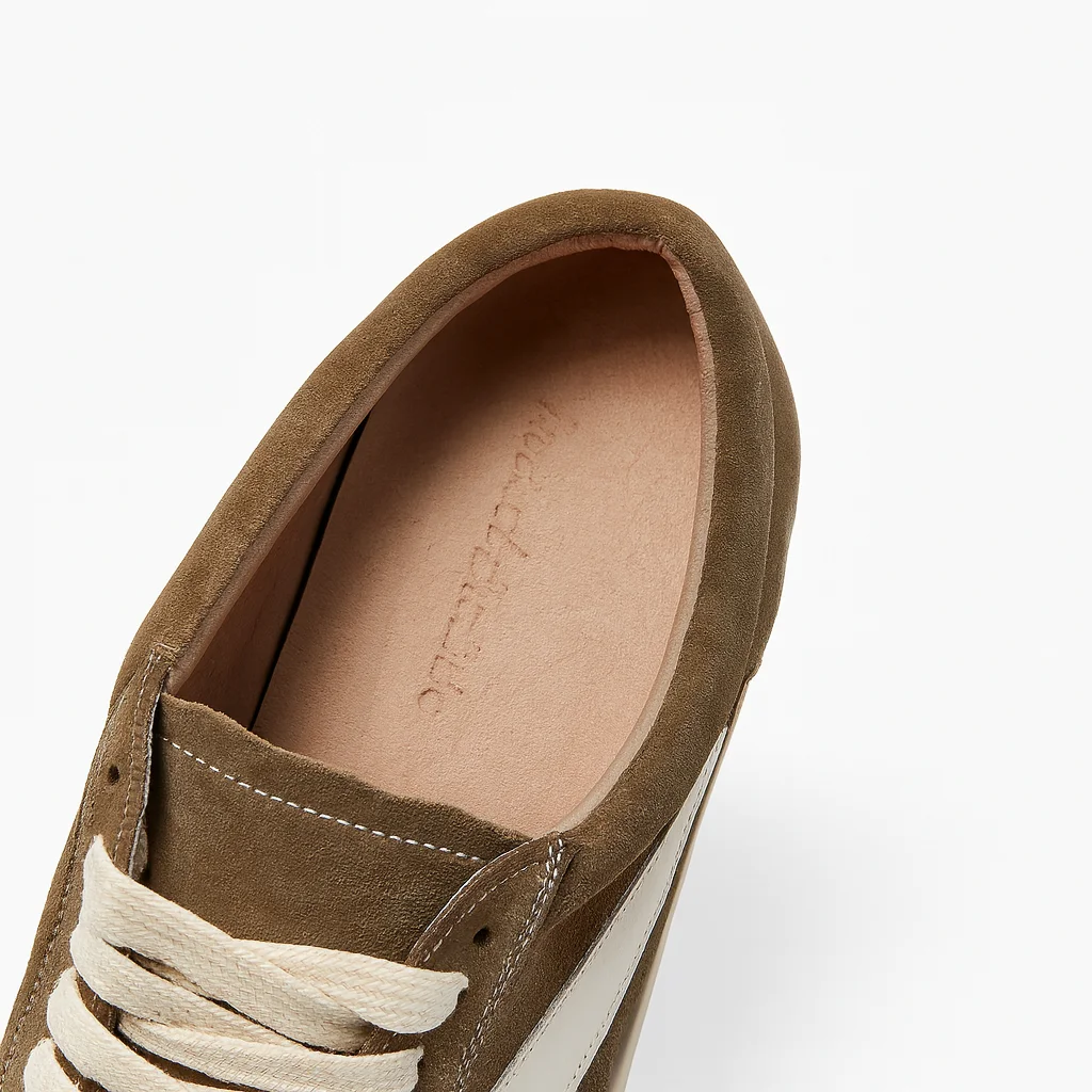 UNITYPUREMAX™ Low-Top Men’s Brown Suede Sneakers – Casual Platform Walking Shoes