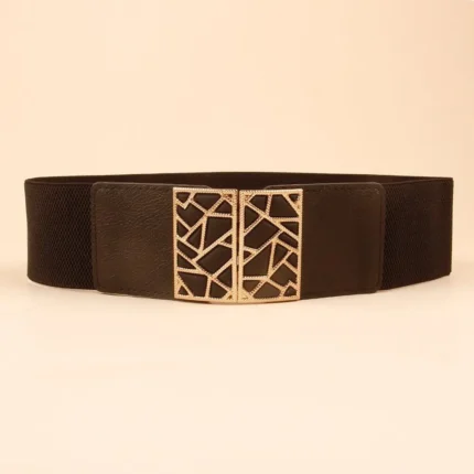 UNITYPUREMAX™ Women Elastic Wide Dress Belt with Metal Lace-Up Buckle 2