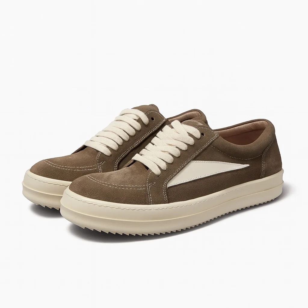 UNITYPUREMAX™ Low-Top Men’s Brown Suede Sneakers – Casual Platform Walking Shoes
