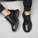 UNITYPUREMAX™ Men’s Cowhide Elevator Sneakers – 8cm / 10cm Invisible Height Increasing Shoes 4