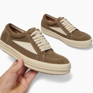 UNITYPUREMAX™ Low-Top Men’s Brown Suede Sneakers – Casual Platform Walking Shoes
