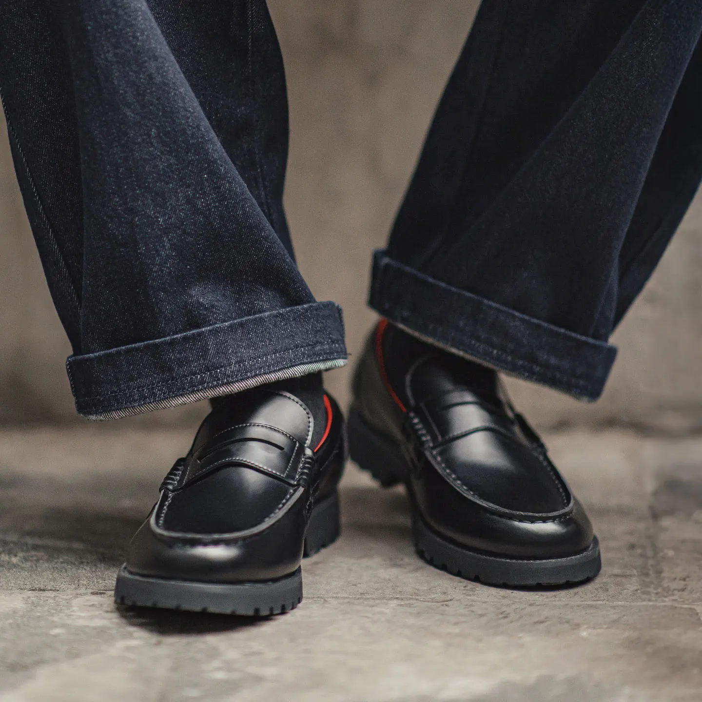 UNITYPUREMAX™ Men’s Vintage Old Money Loafers – Black Split Leather Slip-On Dress Shoes 3