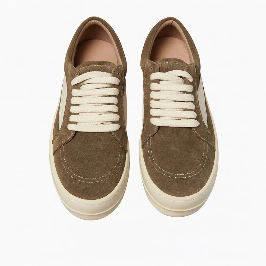 UNITYPUREMAX™ Low-Top Men’s Brown Suede Sneakers – Casual Platform Walking Shoes