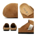 UNITYPUREMAX™ Suede Leather Cork Clogs – Slip-On Closed-Toe Mules with Arch Support 6