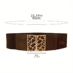 UNITYPUREMAX™ Women Elastic Wide Dress Belt with Metal Lace-Up Buckle 4