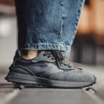 EchoStride™ V-Track '95 - Black Patchwork Sneakers - Spring Vintage Thick Sole Breathable Casual Sports Shoes 6