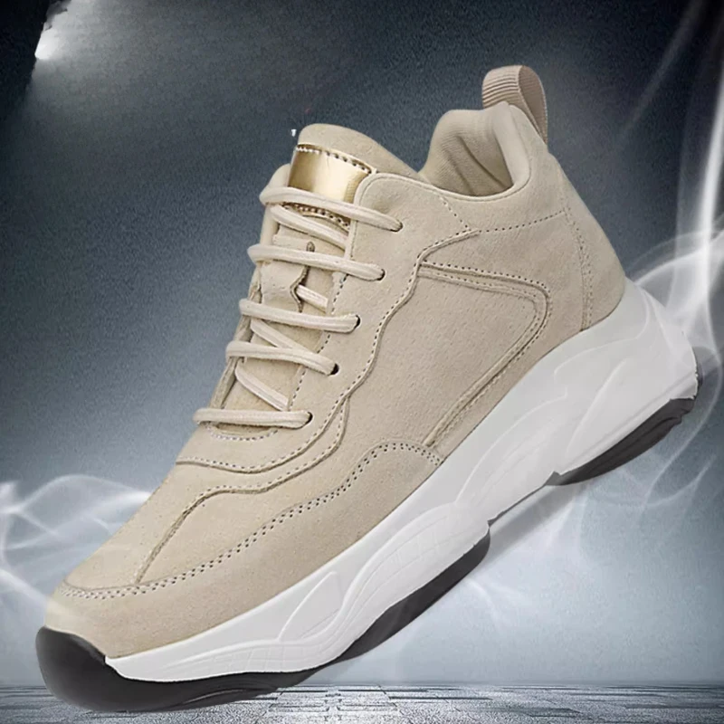 UNITYPUREMAX™ Men’s 8cm Height-Increasing High-Top Board Sneakers – Sports Leisure Shoes 4