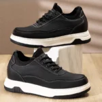 UNITYPUREMAX™ Men’s 6cm Height-Increasing Board Sneakers – Genuine Cow Leather Casual Shoes 3