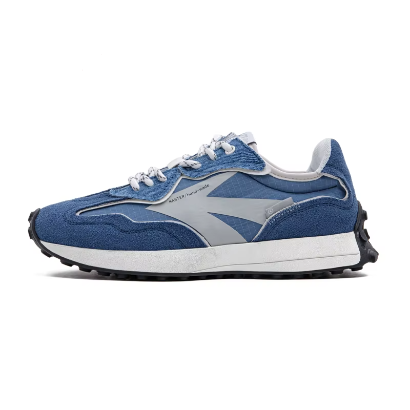 EchoStride™ '65 Retro Denim Joggers - Blue Patchwork Sneakers - Dad Shoes Style for Spring Autumn 6