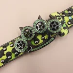Leopard Rhinestone Western Denim Belt | Unisex Y2K Hip-Hop Style | UNITYPUREMAX™ 1