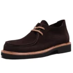 UNITYPUREMAX™ Retro Cow Suede Leather Kangaroo Shoes for Men | Genuine Leather Brown Casual Thick-Soled Desert Boots 3