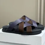 UNITYPUREMAX™ Braided Calfskin Leather Summer Sandals – Slip-On Beach Slippers 3