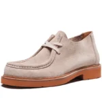 UNITYPUREMAX™ Retro Cow Suede Leather Kangaroo Shoes for Men | Genuine Leather Brown Casual Thick-Soled Desert Boots 5