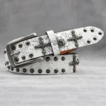 UNITYPUREMAX™ Y2K Punk Studded Leather Belt – Rock Rivet Western Jeans Belt 5