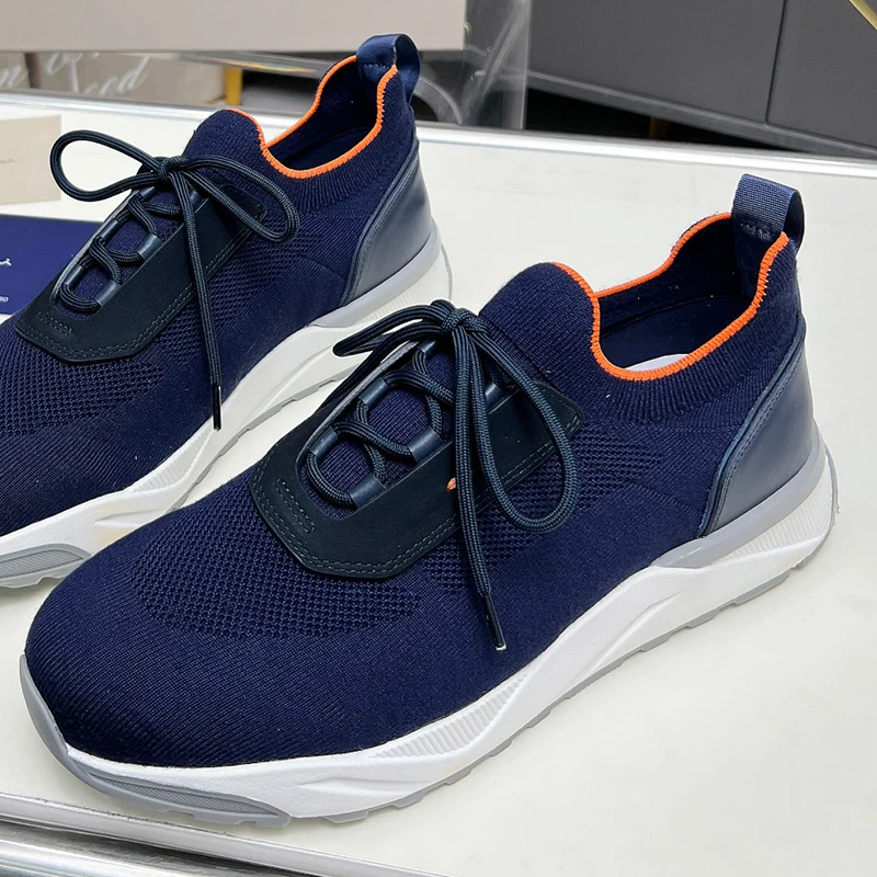 UNITYPUREMAX™ Men’s Breathable Cushion Running Sneakers – Knitted Shock-Absorbing Slip-On Sport Shoes 6
