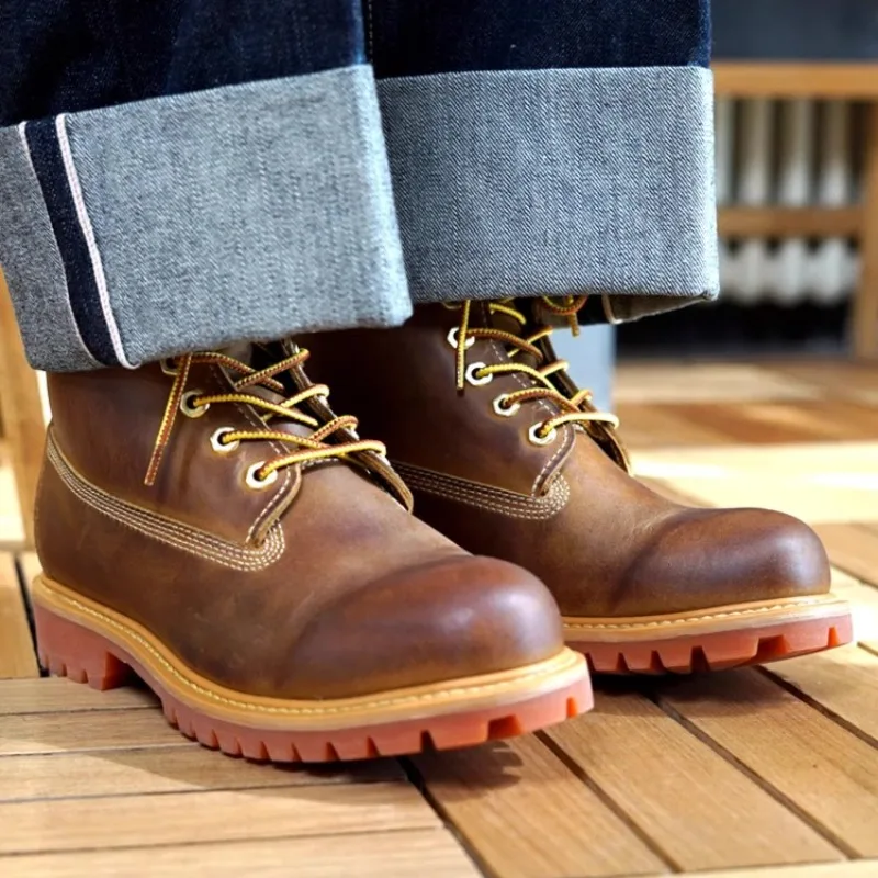 UNITYPUREMAX™ Handcrafted Leather Ankle Motorcycle Boots – Vintage Lace-Up Work & Outdoor Boots for Men 6