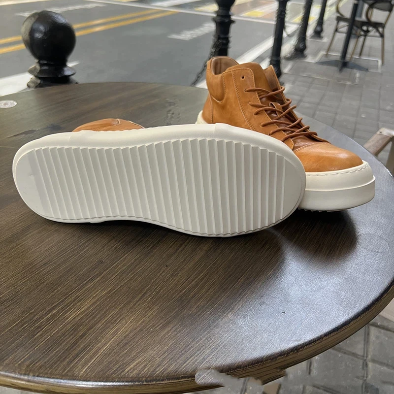 UNITYPUREMAX™ Winter Warm Lined Leather Snow Boots – Thickened Cowhide Casual Ankle Boots with Thermal Comfort for Men 6