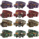 UNITYPUREMAX™ Luxury Rhinestone Skull Belt – PU Leather Studded Strap for Men & Women 1