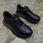 UNITYPUREMAX™ Men’s Genuine Leather Thick-Sole Street Sneakers – Casual Outdoor Hiking Shoes 6