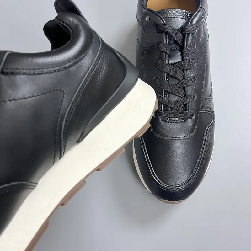 UNITYPUREMAX™ Nordic Leather Vulcanized Sneakers – Men’s Breathable Lace-Up Casual Shoes 11