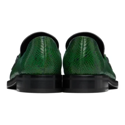 UNITYPUREMAX™ Men’s Fish Scale Leather Loafers – Square Toe British Style Dress Shoes 2