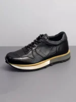 UNITYPUREMAX™ Vintage Leather Platform Running Sneakers for Men 4