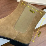 UNITYPUREMAX™ Unisex Genuine Leather Tabi Chelsea Boots – Handmade Split-Toe Cowhide Ankle Boots 6