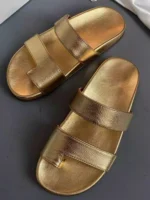 UNITYPUREMAX™ Sheepskin Open-Toe Slippers – Women’s Casual Summer Beach Footwear 5