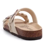 UNITYPUREMAX™ Women’s Cork Footbed Braided Sandals – Arch Support Adjustable Buckle Summer Slip-Ons 5