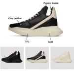 UNITYPUREMAX™ British Chunky Leather Sneakers – Waterproof Lace-Up Casual Board Shoes for Men 5