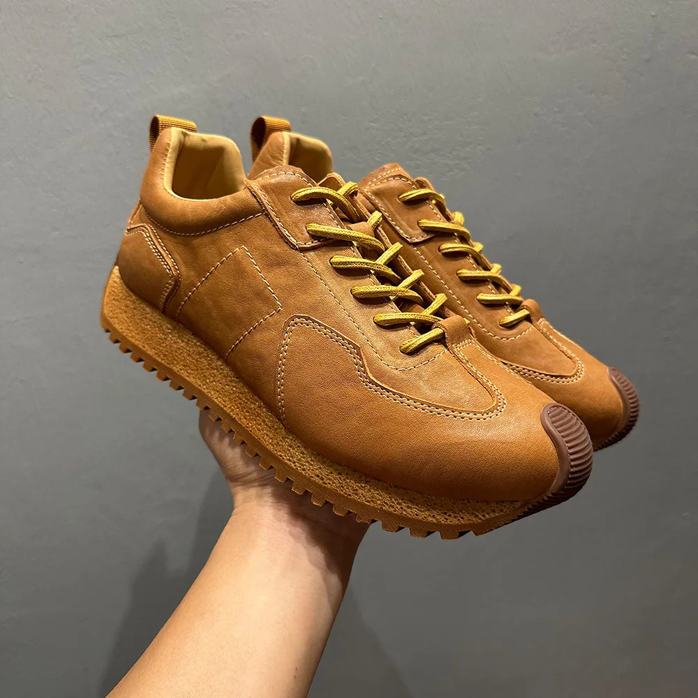 UNITYPUREMAX™ Shell Cordovan Leather Sneakers – Retro Lightweight Shock-Absorbing Training Shoes 3