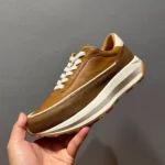 UNITYPUREMAX™ Retro Genuine Leather Running Sneakers – Men’s Chunky Sole Vintage Lace-Up Casual Shoes 2
