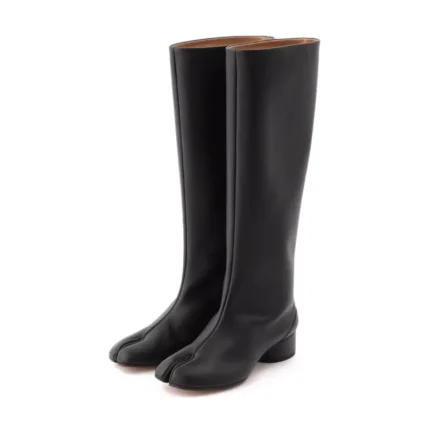 UNITYPUREMAX™ Luxury Split-Toe Tabi Knee-High Boots – Elegant Round Heel Side Zipper Women’s Boots 14