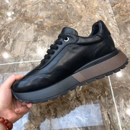 UNITYPUREMAX™ Men’s Genuine Leather Thick-Sole Street Sneakers – Casual Outdoor Hiking Shoes 2