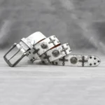 UNITYPUREMAX™ Y2K Punk Studded Leather Belt – Rock Rivet Western Jeans Belt 6