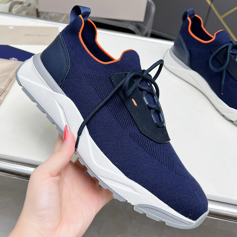 UNITYPUREMAX™ Men’s Breathable Cushion Running Sneakers – Knitted Shock-Absorbing Slip-On Sport Shoes 5
