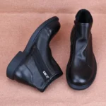UNITYPUREMAX™ High-Top Genuine Leather Side-Zip Combat Boots for Men 1