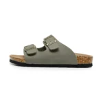 UNITYPUREMAX™ Green Sheepskin Cork Footbed Slides – Arch Support Adjustable Buckle Summer Sandals (Unisex) 4