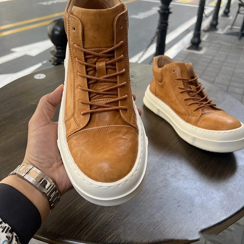 UNITYPUREMAX™ Winter Warm Lined Leather Snow Boots – Thickened Cowhide Casual Ankle Boots with Thermal Comfort for Men 4