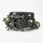 UNITYPUREMAX™ Western Skull Rhinestone Belt – Crystal Bling Punk Cowboy PU Leather Belt for Men & Women 4